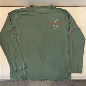Lucky Brand Olive Long Sleeve Tee